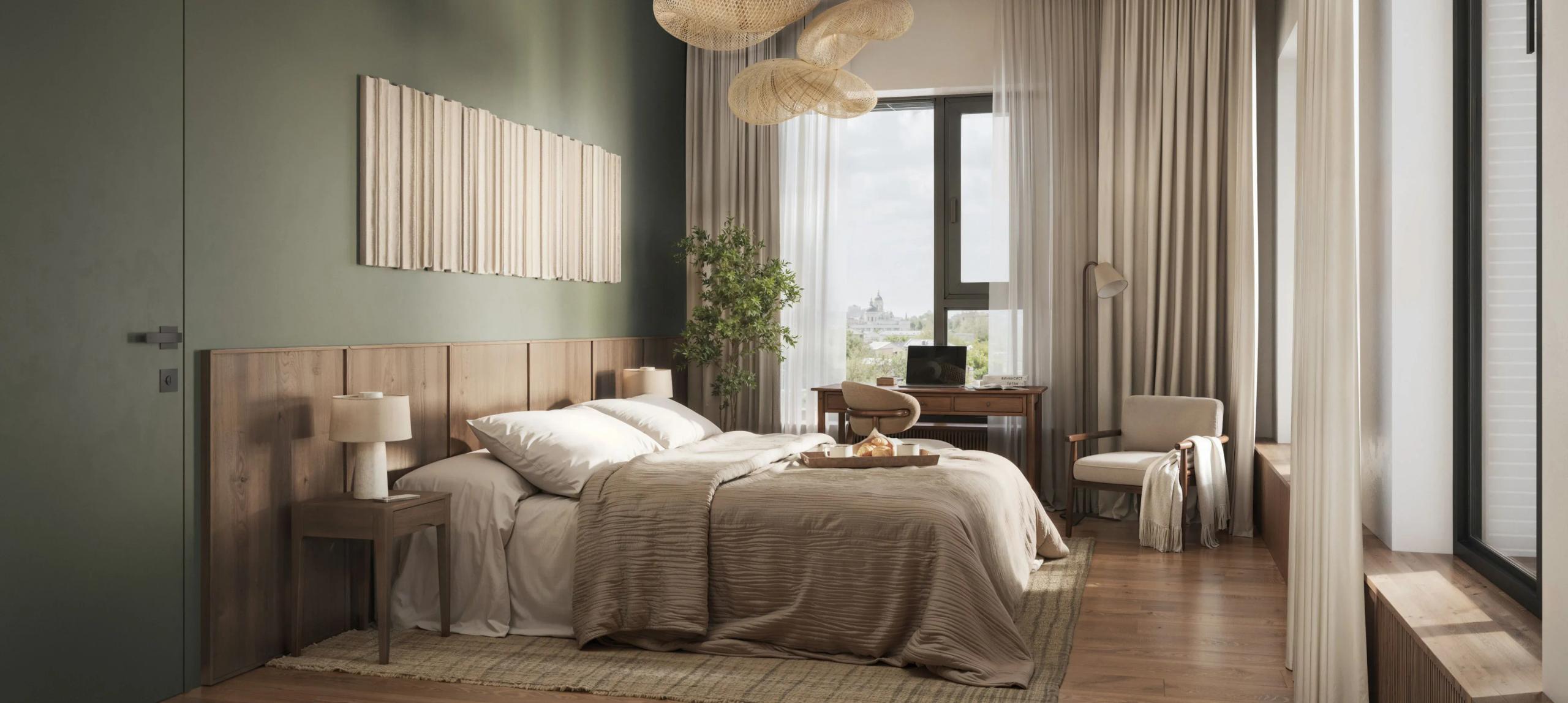 Мастер-спальни с гардеробной 