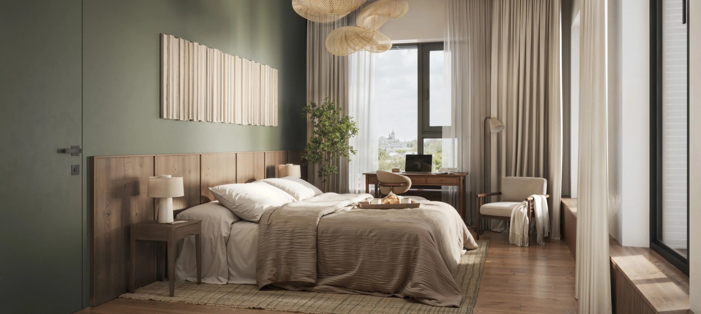 Мастер-спальни с гардеробной 